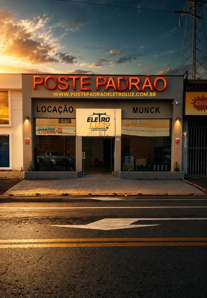 Venda de poste padrão em SJC — Eletro Luz