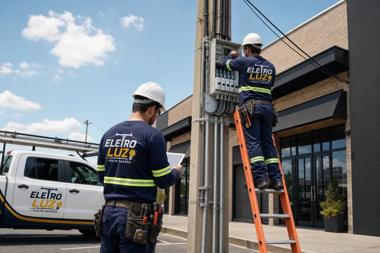 o que é poste padrão de entrada de energia